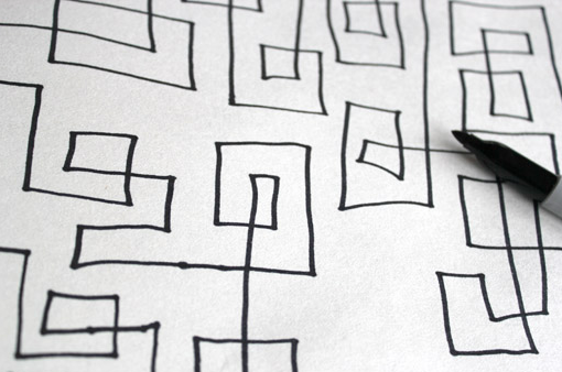 Geometric Quilting Pattern - Free Motion Quilting