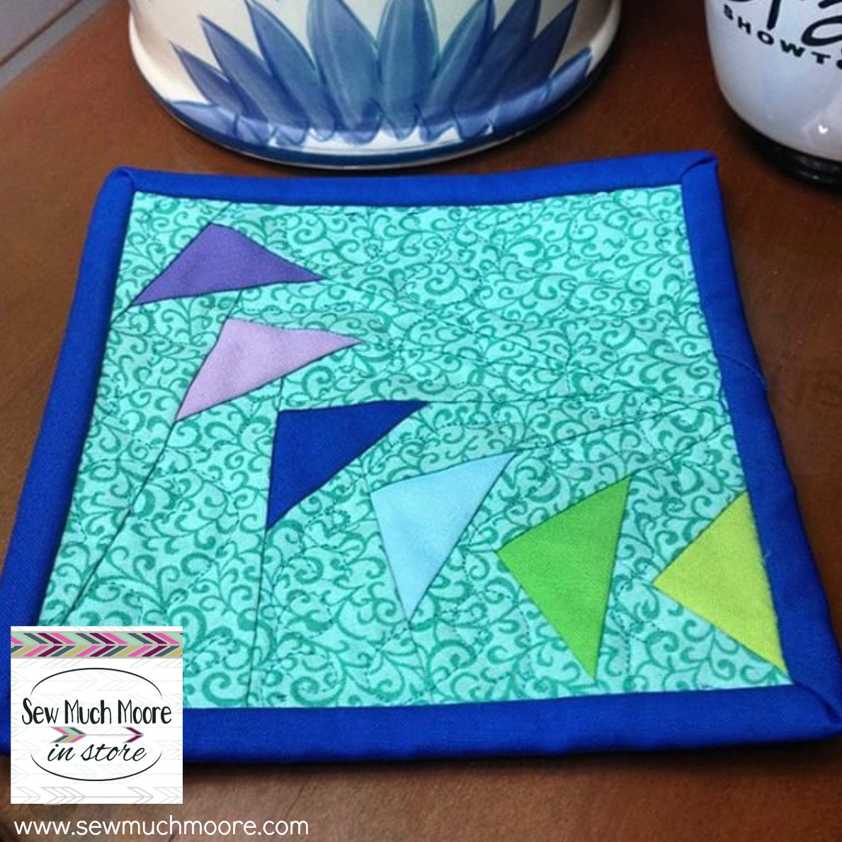 Paper pieced coaster