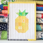 Pineapple Quilted Mug Rug