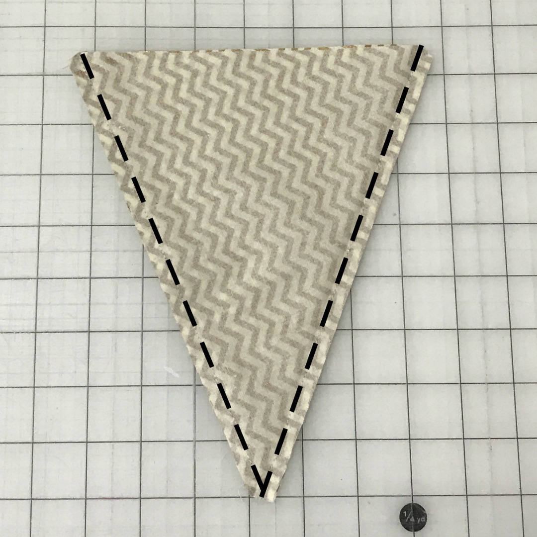 How to make fabric Pennant Banner DIY 