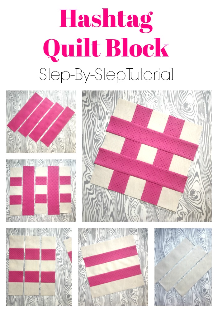 Hashtag Quilt Block Pinterest Pin