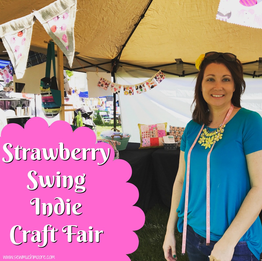 Image of my Strawberry Swing Spring Festival Booth - How to Sell your Handmade Goods