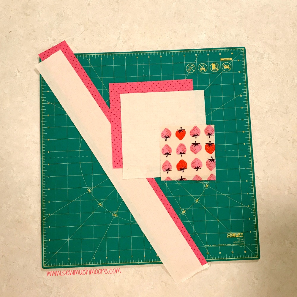 Churn Dash Quilt Block - Step 1