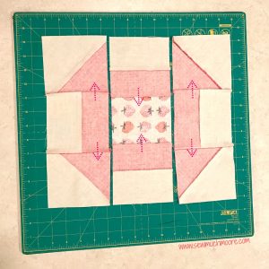 Churn Dash Quilt Block - Step 7