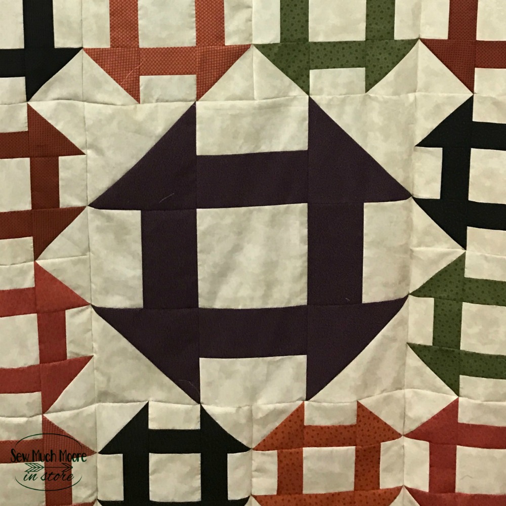 Churn Dash Quilt Block Pattern - 24" Quilt Block