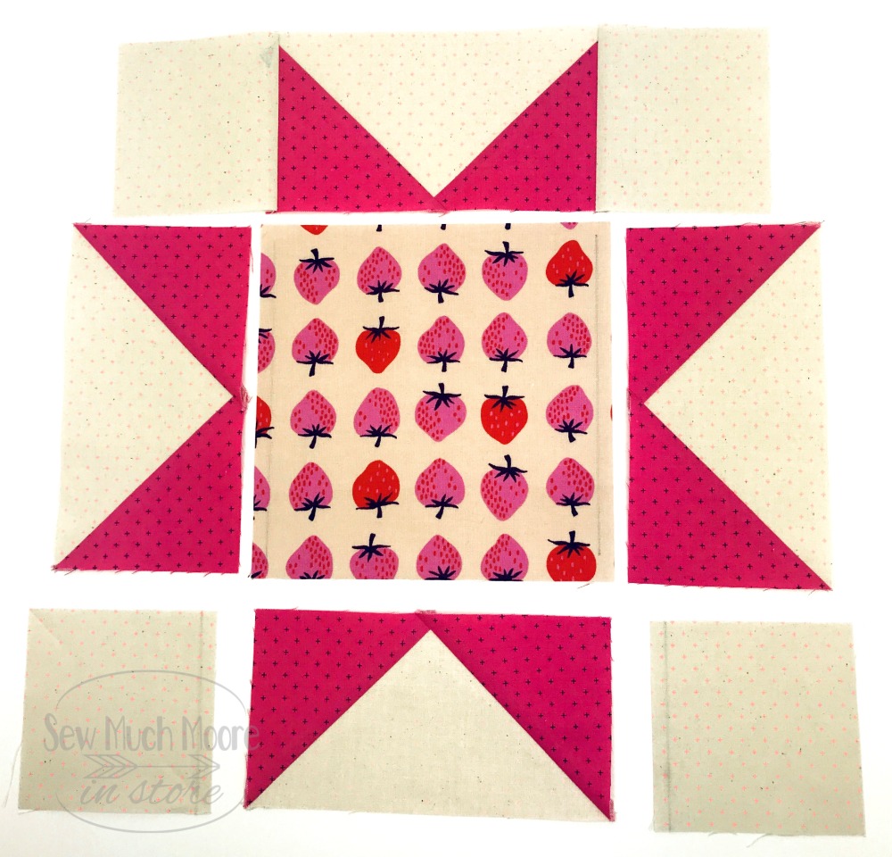 Eight Point Star Quilt Block - Exploded View