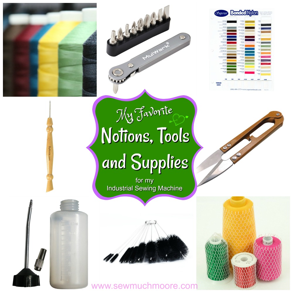 Industrial Sewing Machine Notions Tools and Supplies Collage