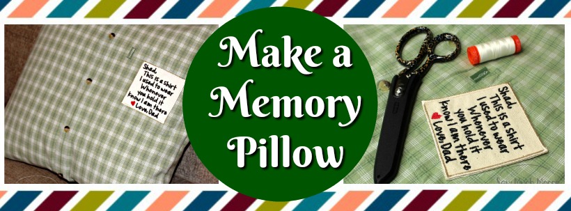 Make a Memory Pillow from a Men’s Shirt