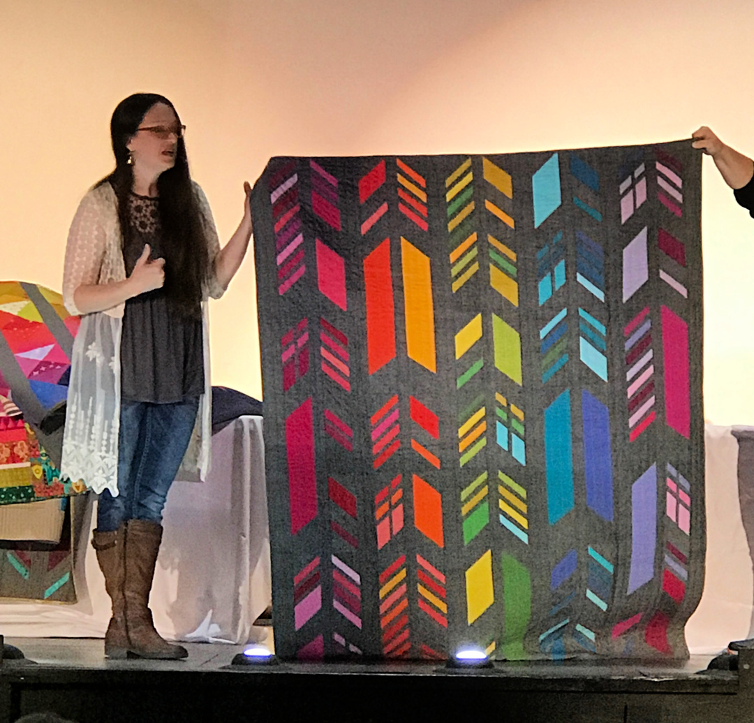 Alison Glass Trunk Show - Feathers Quilt 1