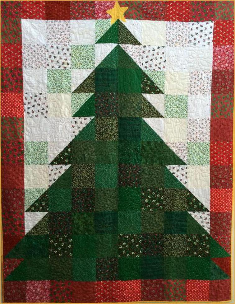 Christmas Tree Quilt - Check out this collection of fun and exciting patterns! Get started on your own Handmade Christmas! #Pattern #Printables #Quilts #Pillows #Easy #Templates #ForBeginners #Beginner #Art #Design #ArtDesign #Block #ChristmasQuilt #ForBeginners #quilt #Quilts #Quilting #ideas #modern #ToMake #Simple #Blocks #Tutorial #quilting #sewing #handmade #Project #Patchwork #Contemporary #WalkingFoot #DIY #Fabric #Bedding #OfTheMonth #12” #Vintage #Modern #Star #Scrappy #Free #Quick #project #DIY #Sampler #Ideas #Basic #HST #12Inch #StepByStep #QuiltBlock #BOM #SewMuchMoore #SewMuchMooreInStore