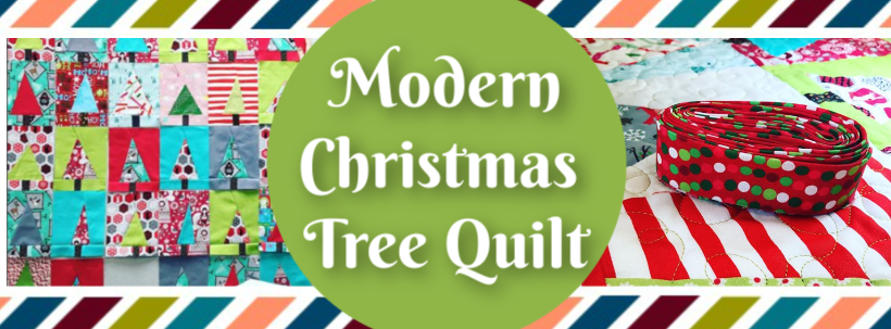 Modern Christmas Tree Quilt
