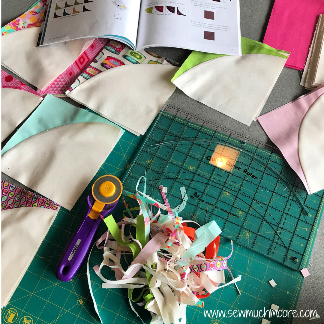 Sewing Curves is fun and easy!  Make a Moroccan Vibe Quilt with your Sew Kind of Wonderful Quick Curve Ruler!  Let me show you how!#ForBeginners #easy #QCR #Curvit #HowTo #quilt #Quilts #Quilting #ideas #modern #ToMake #Designs #Simple #Tutorial #project #Contemporary #Handmade #Moroccan #Ideas #DIY #Fabric #SewMuchMoore #SewMuchMooreInStore