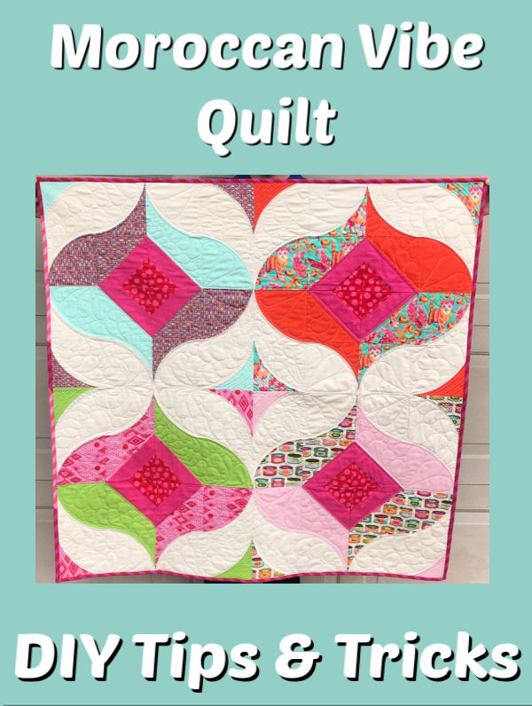 Sewing Curves is fun and easy!  Make a Moroccan Vibe Quilt with your Sew Kind of Wonderful Quick Curve Ruler!  Let me show you how!#ForBeginners #easy #QCR #Curvit #HowTo #quilt #Quilts #Quilting #ideas #modern #ToMake #Designs #Simple #Tutorial #project #Contemporary #Handmade #Moroccan #Ideas #DIY #Fabric #SewMuchMoore #SewMuchMooreInStore