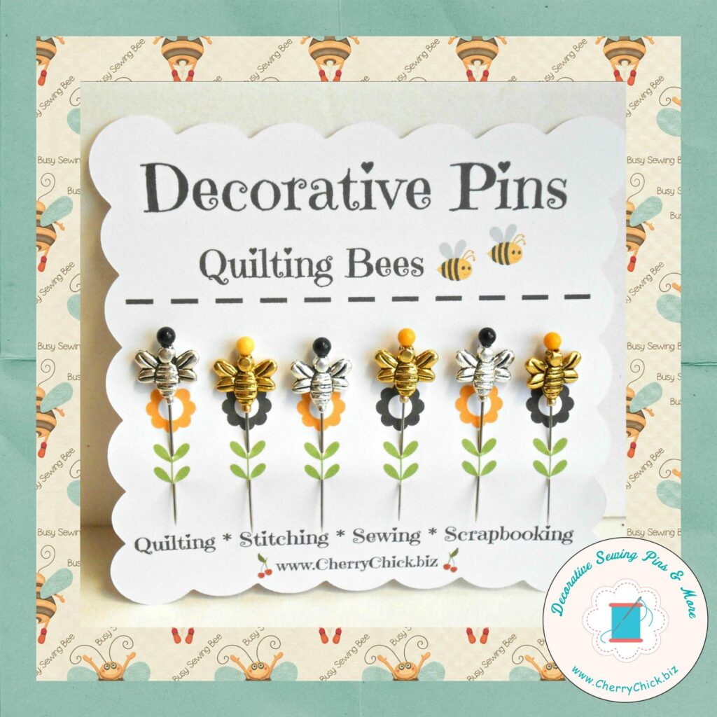 Handmade Mother's Day - Bee Sewing Pins