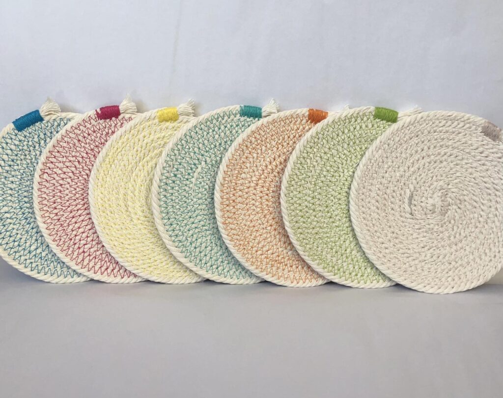 Handmade Mother's Day - Cotton Rope Coasters