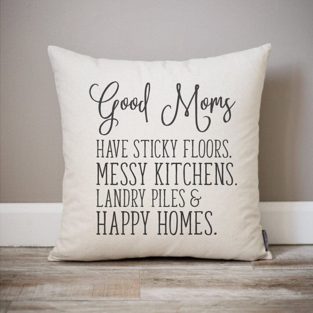 Handmade Mother's Day - Good Mom Pillow