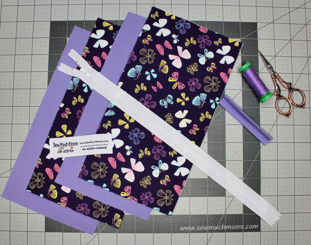 Making your own pencil pouch is fun and simple!  Be sure to follow along in my step by step tutorial. I even made a video! Let's make a Pencil Pouch! #pencilpouch #Sewing #BackToSchool #Easy #Beginner #VideoTutorial #DIY #SewMuchMoore #SewMuchMooreInStore