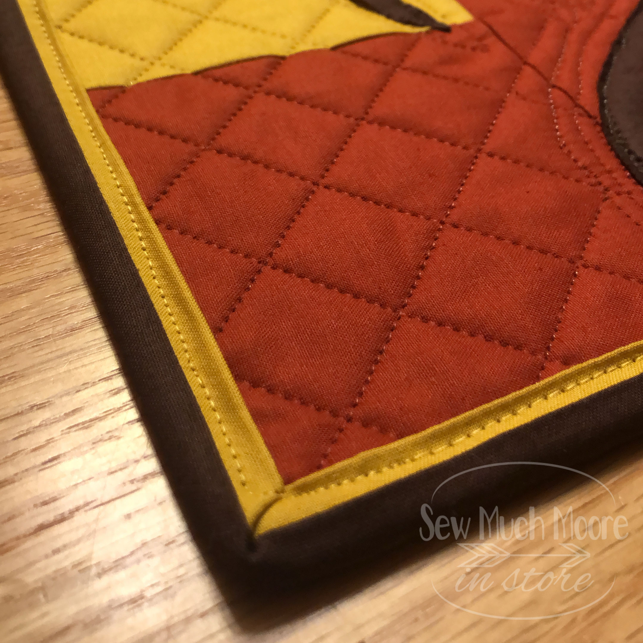 This is made from FABRIC!! Let me show some of the details and also some inspiration so you might want to make a Bella Strega Wall Quilt too! #Easy #Patterns #Tutorial #Modern #project #Fabric #Patchwork #DIY #Sampler #Ideas #Basic #Quilt #WallHanging #Quilting #Quilter #SewMuchMoore #SewMuchMooreInStore 