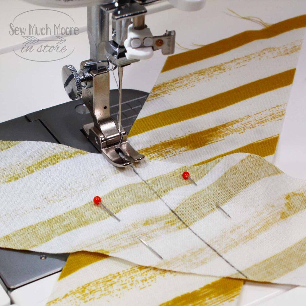 Sewing Binding Strips Together Learn how to match binding stripes and watch the video tutorial too!