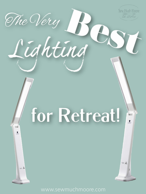 The Smart Travel Lamp is perfect for sewing and quilting retreats!