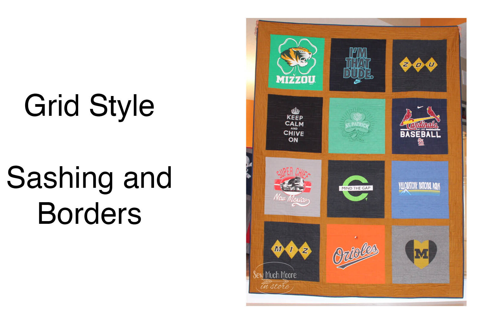 Grid Style T-Shirt quilt