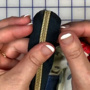 How to add a zipper end - preparing the zipper tape