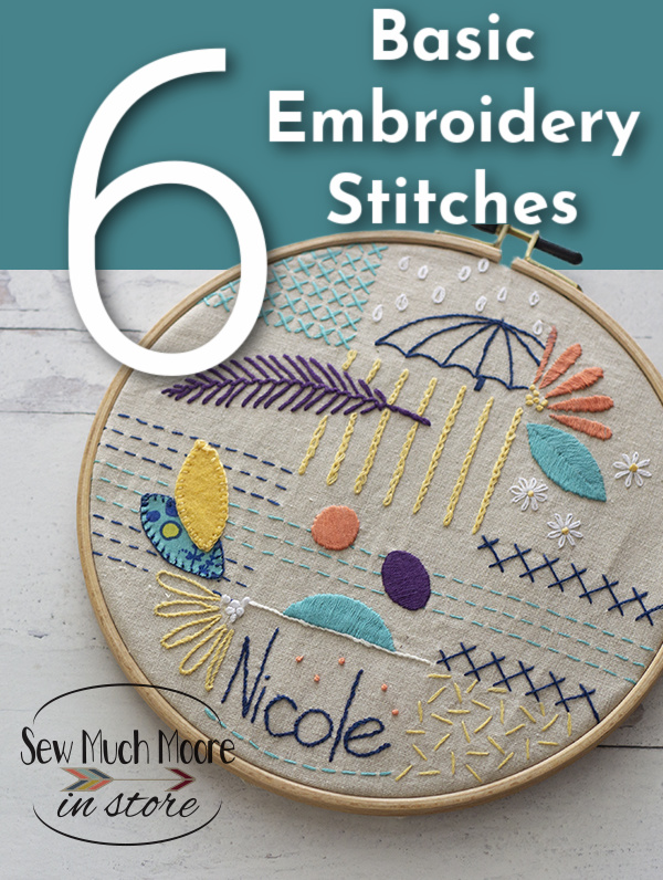 Six Basic Embroidery Stitches
