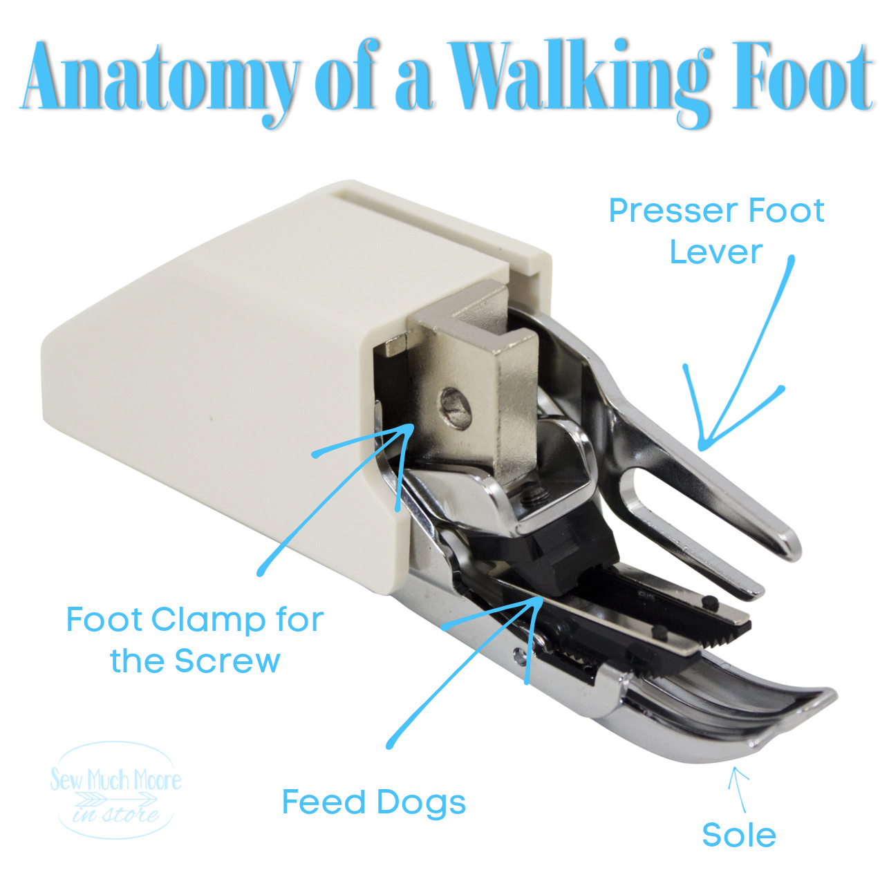 How to use a Walking Foot - Sew Much Moore