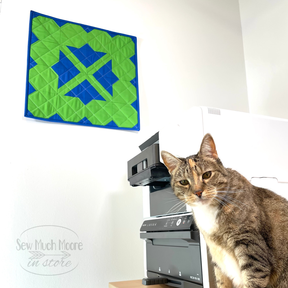 Mini Quilt with Kitty