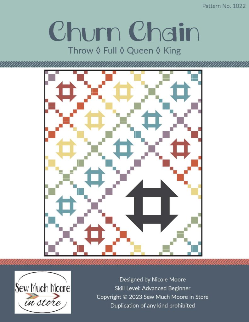 Progressive Churn Pattern Churn Chain Quilt Pattern - Sew Much Moore