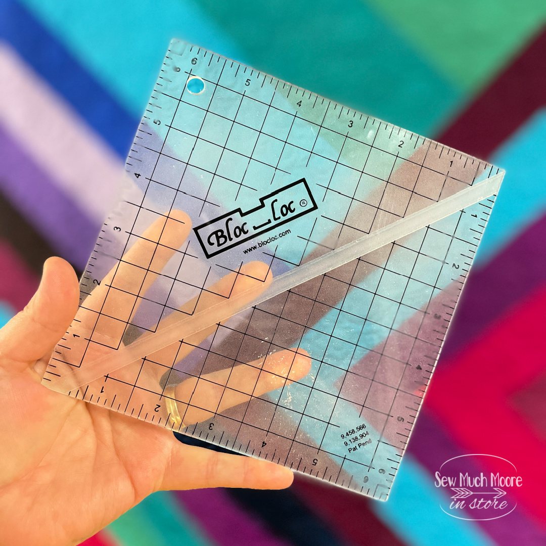 Trimming Half Square Triangles with Rulers Sew Much Moore