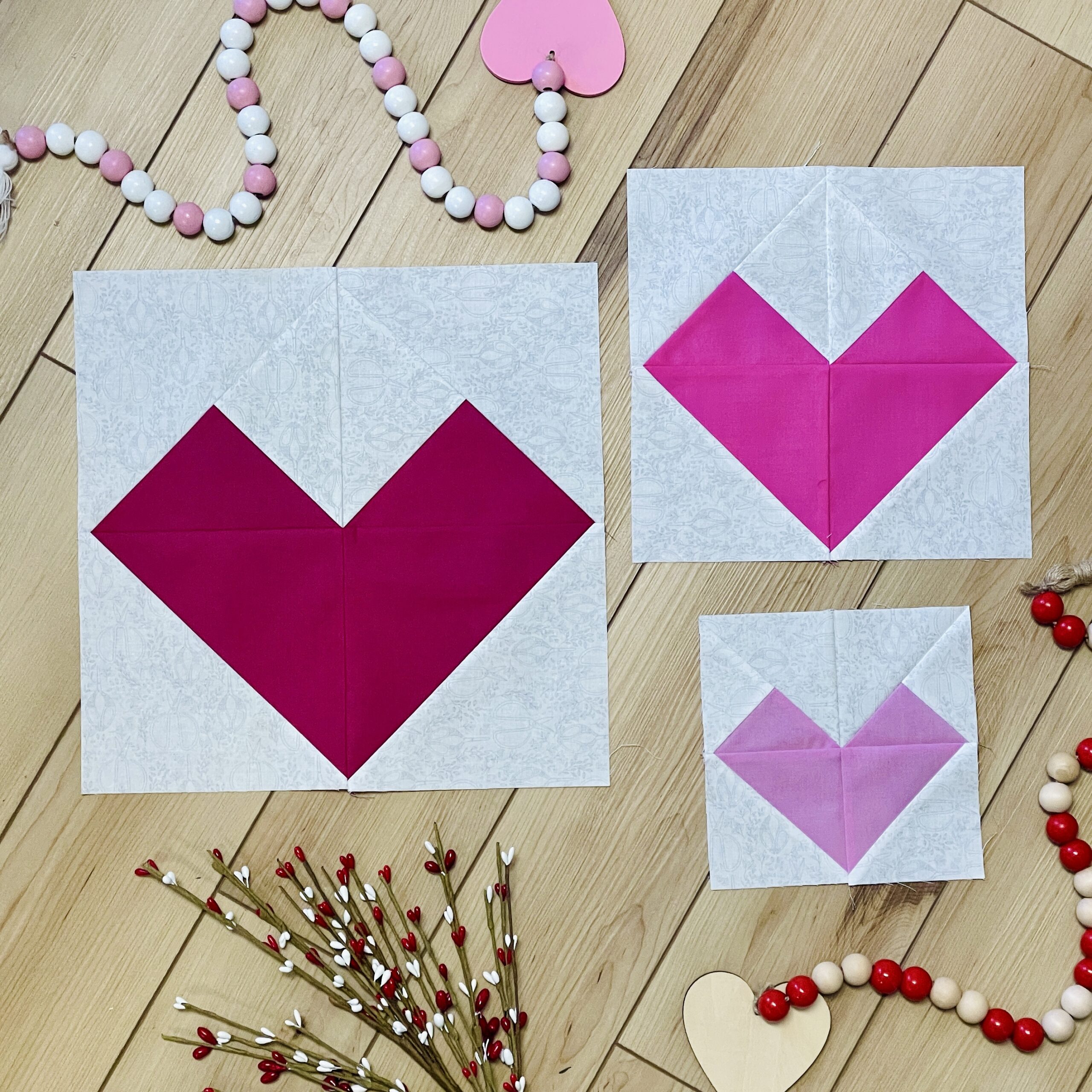 All My Heart Quilt Block