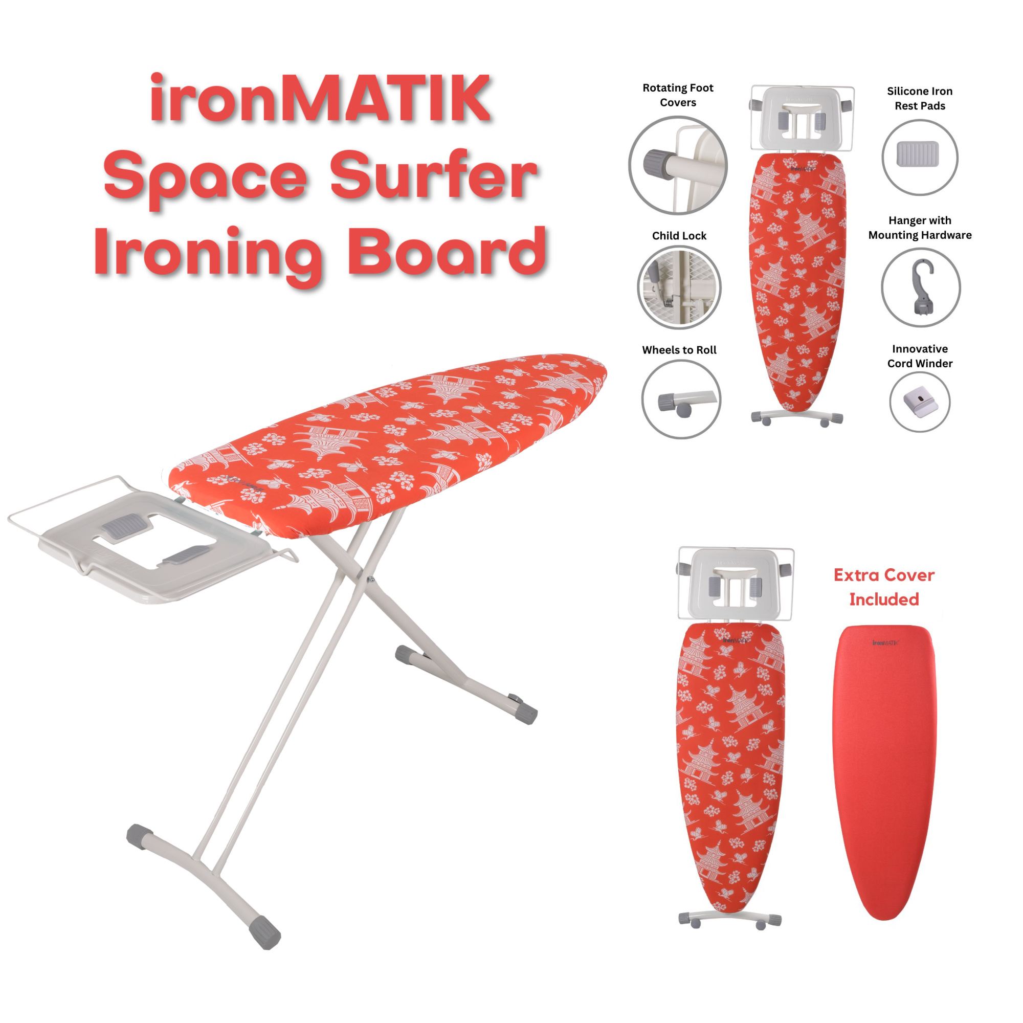 ironMATIK Space Surfer Ironing Board