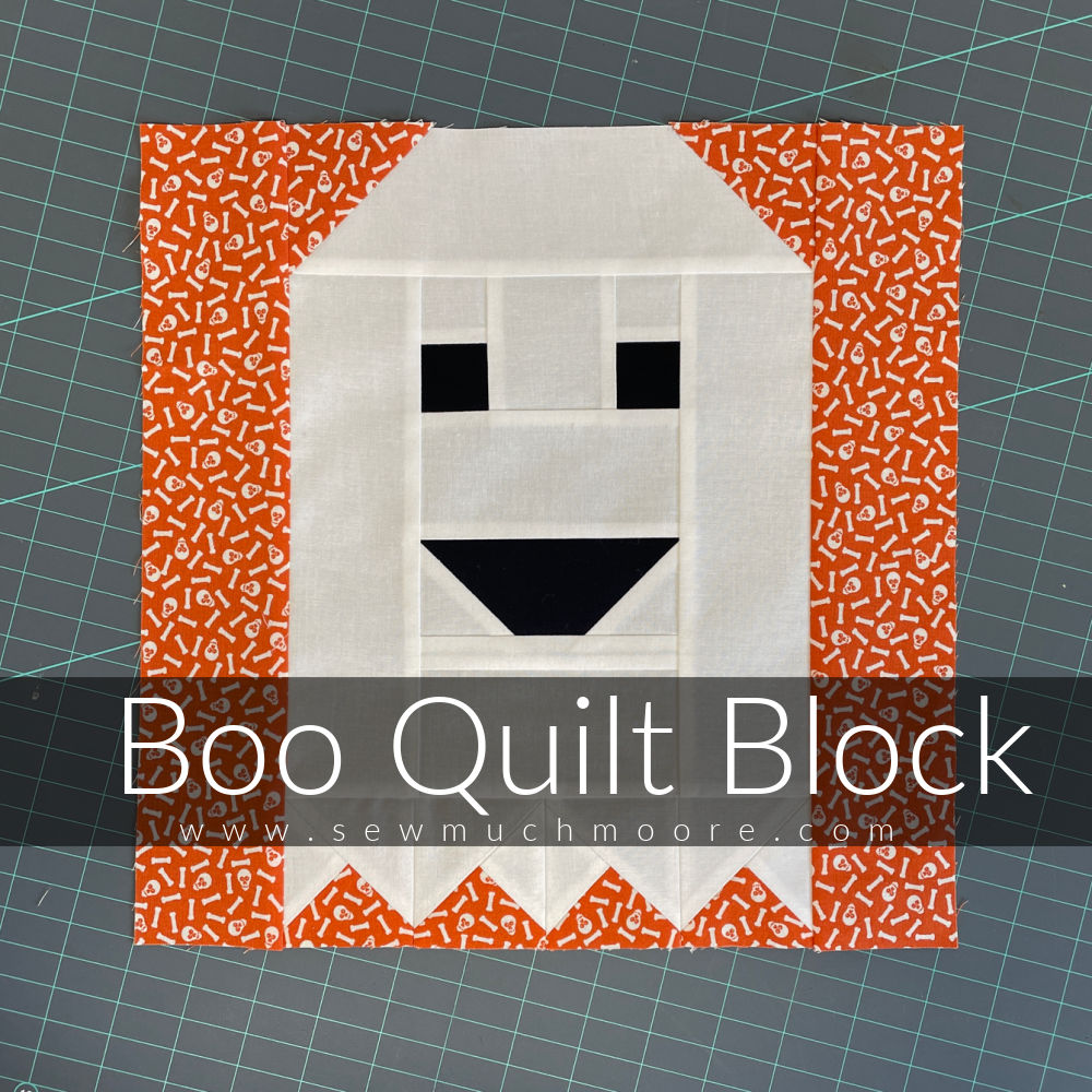 Boo Quilt Block
