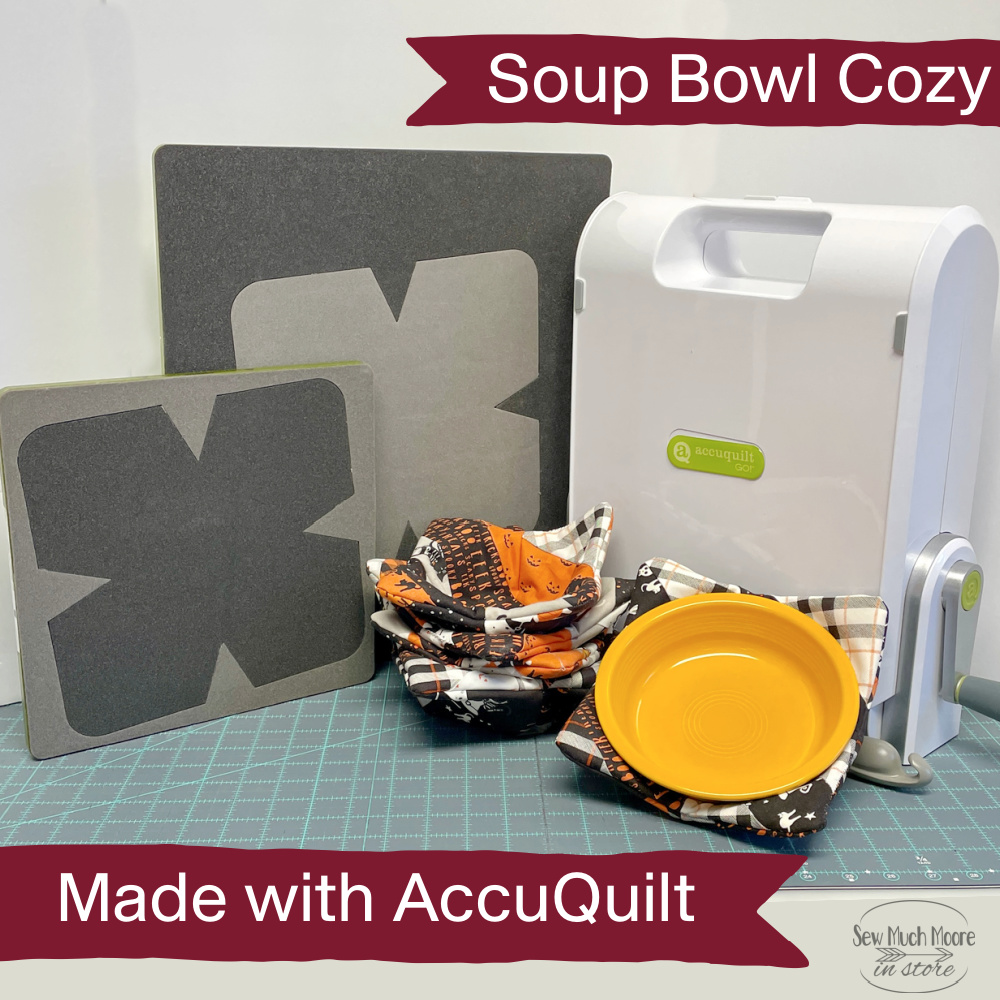 Quilt as You Go Soup Bowl Cozy with AccuQuilt
