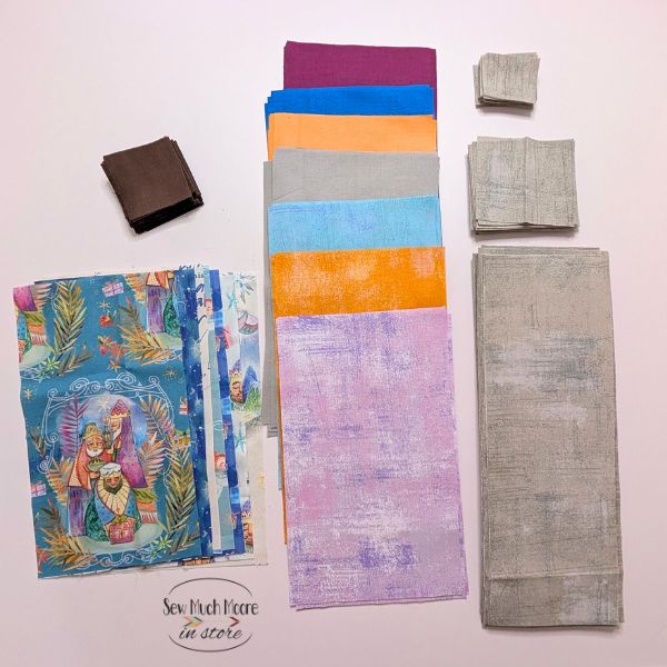 Twinkle Twinkle Tannenbaum cut fabric