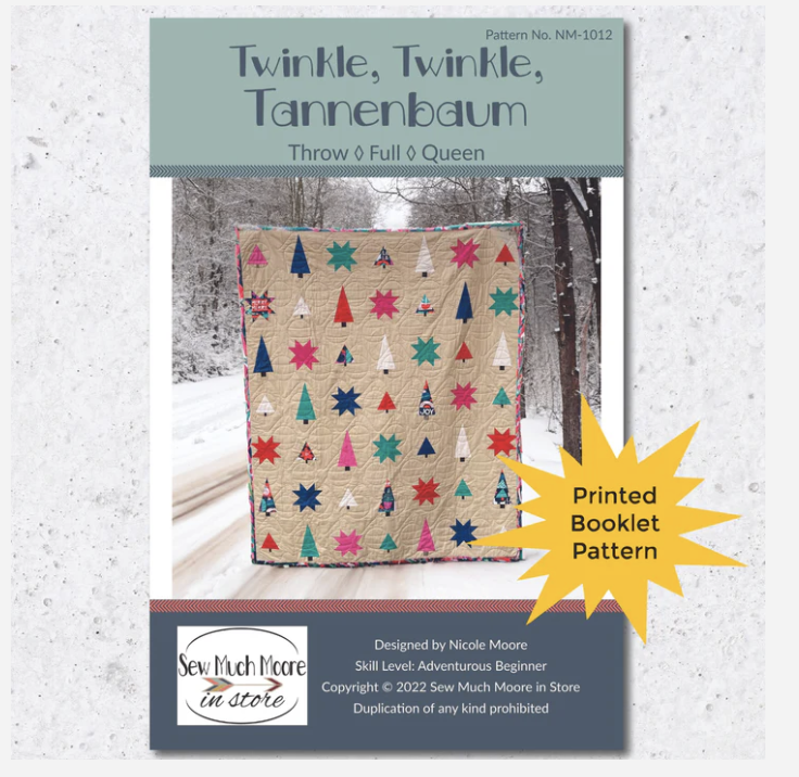 Twinkle twinkle Tannenbaum printed booklet pattern 