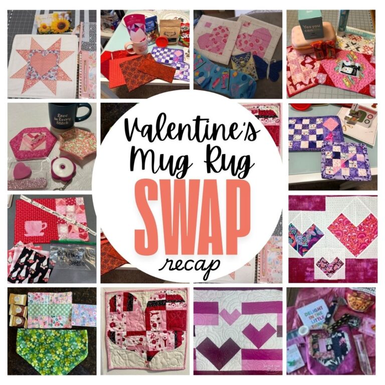 Valentine’s Mug Rug Swap Recap